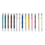 10 ks Kovové kuličkové pero BETA hladké lesklé, barva dle výběru