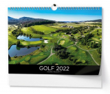 Golf, resorty nástěnný kalendář A3, 2022