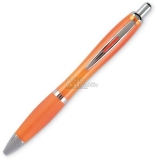 10 ks Kuličkové pero Okay, transparentní oranžová