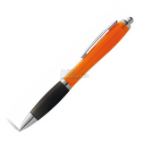 10 ks Oranžové kuličkové pero OKAY se stylusem, oranžové, černé doplňky
