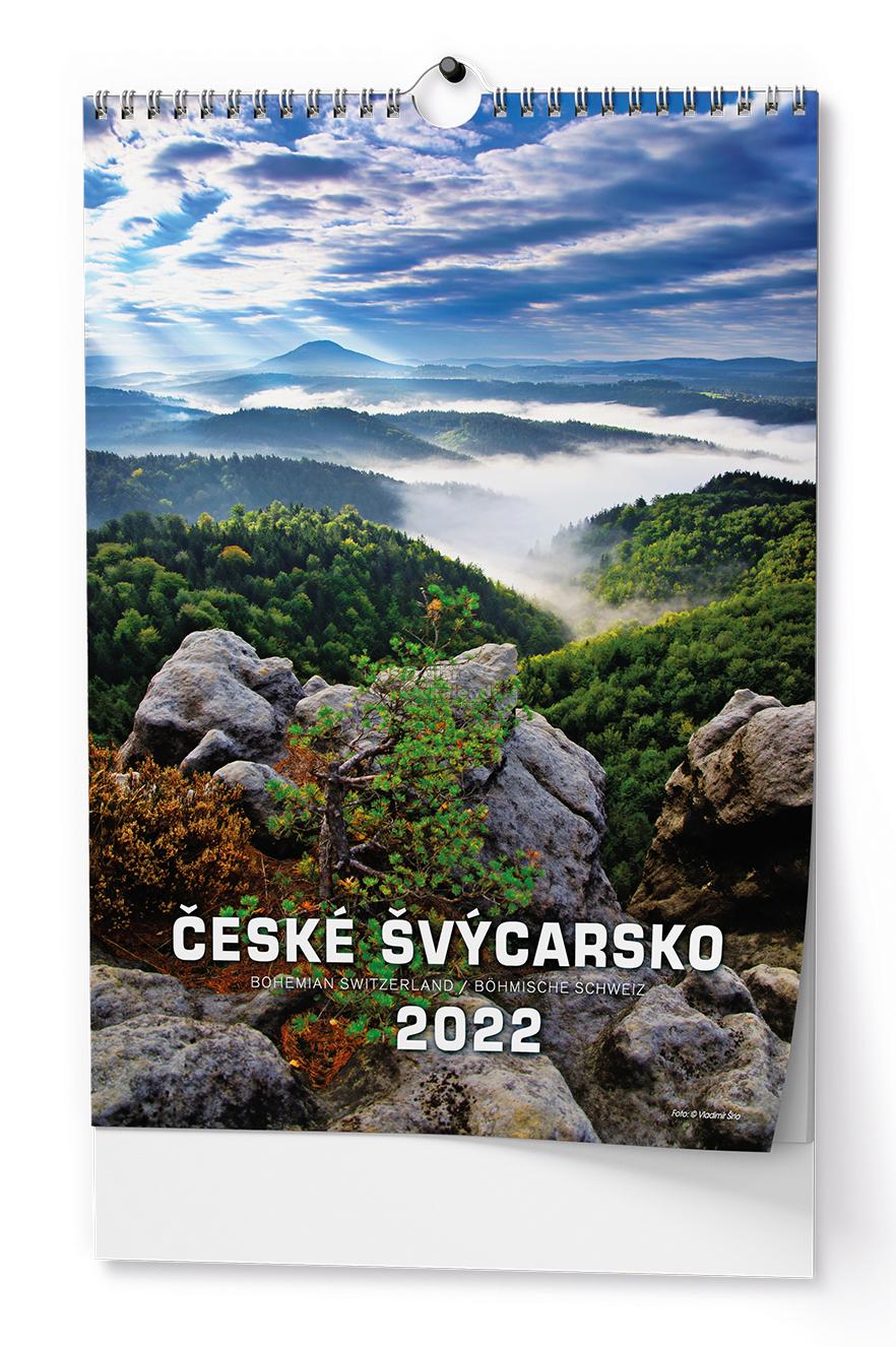 České Švýcarsko, nástěnný kalendář A3, 2022