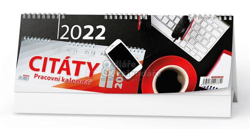 Stolní pracovní kalendář CITÁTY II, 2022
