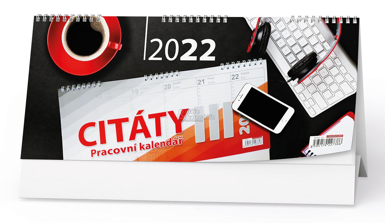 Stolní pracovní kalendář CITÁTY III, 2022