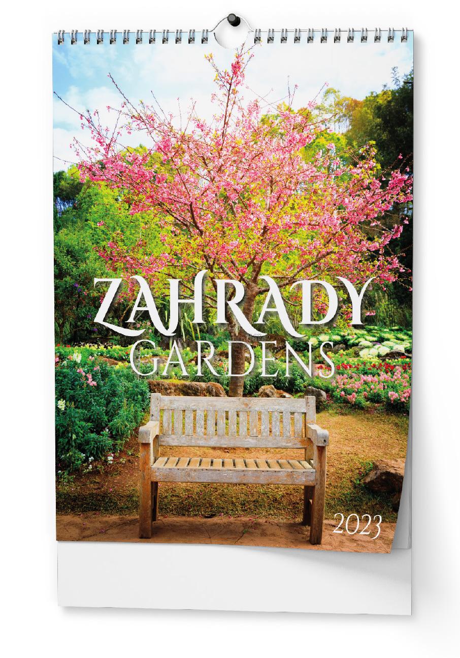 ZAHRADY, nástěnný kalendář A3, 2023