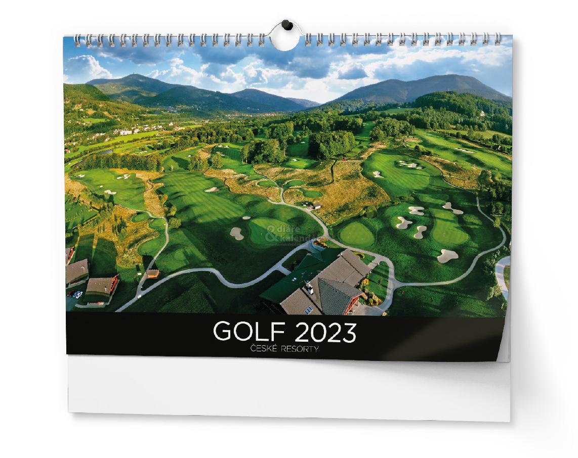 Golf, nástěnný kalendář A3, 2023