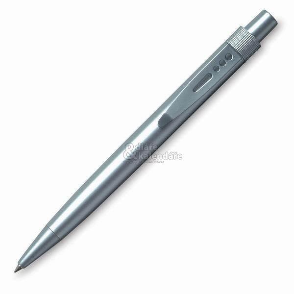 10 ks Stříbrné kuličkové pero, kovový proděravěný klip