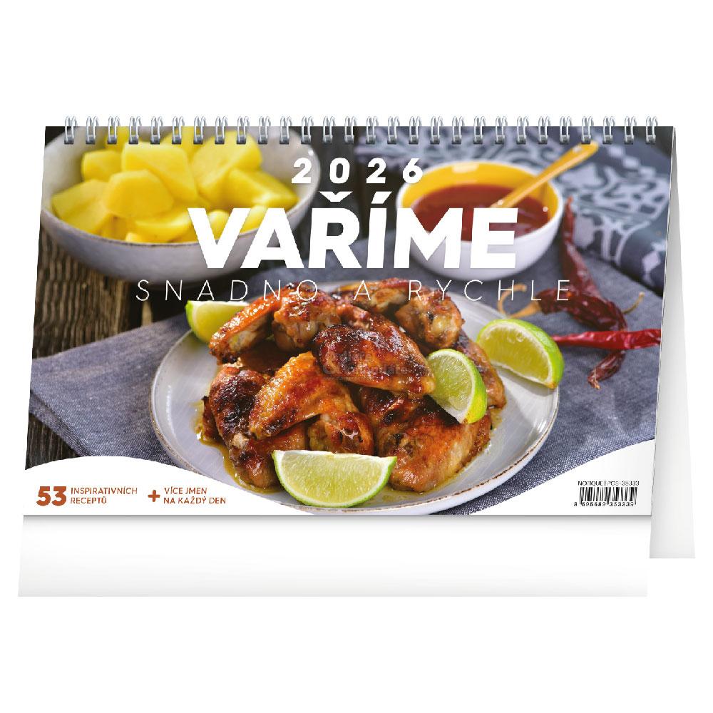 Stolní kalendář Vaříme snadno a rychle 2026