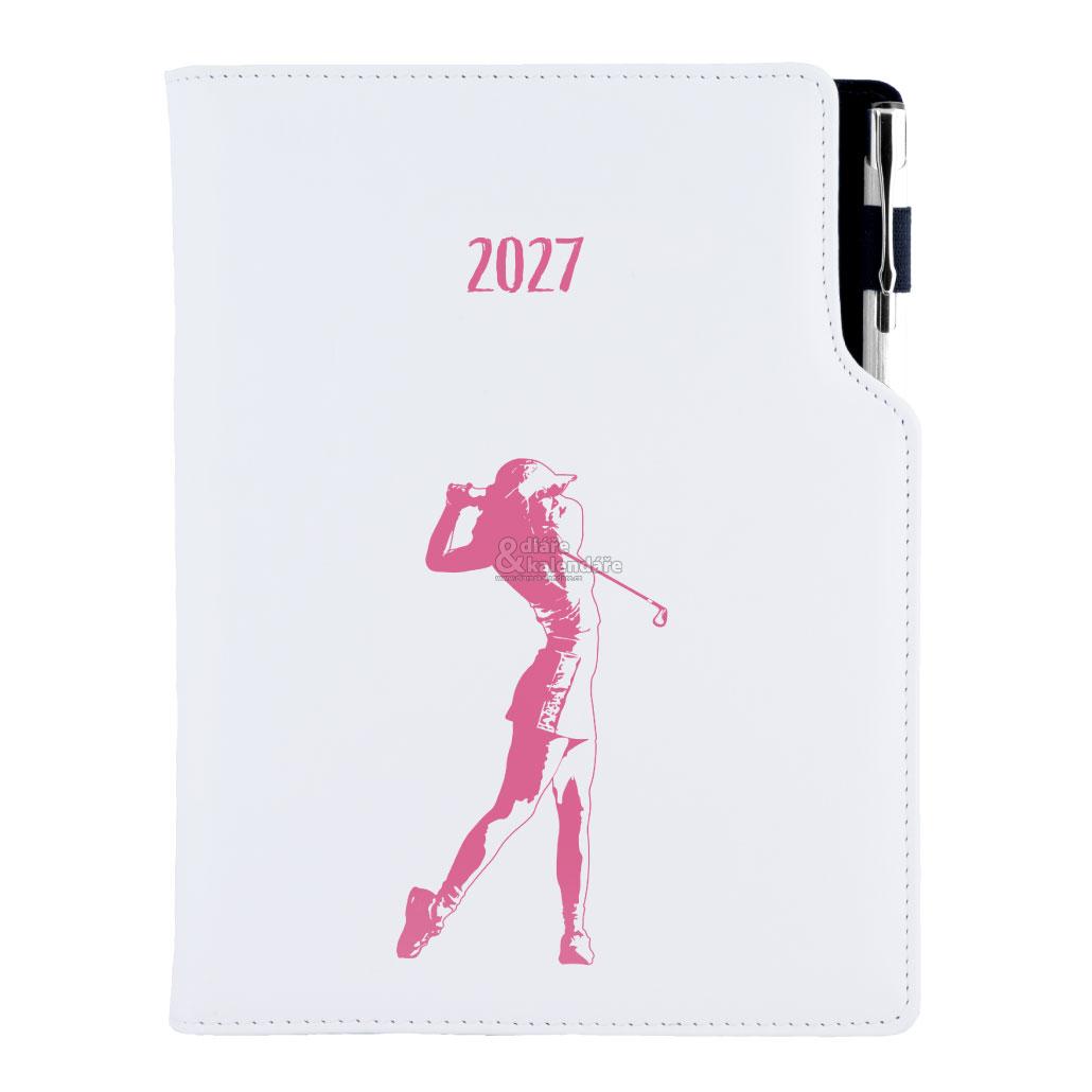 Diář DESIGN týdenní A5 2027 český - Golf žena