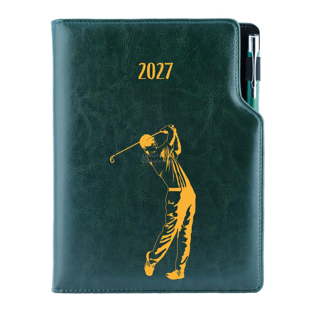 Diář DESIGN týdenní A5 2027 český - Golf muž