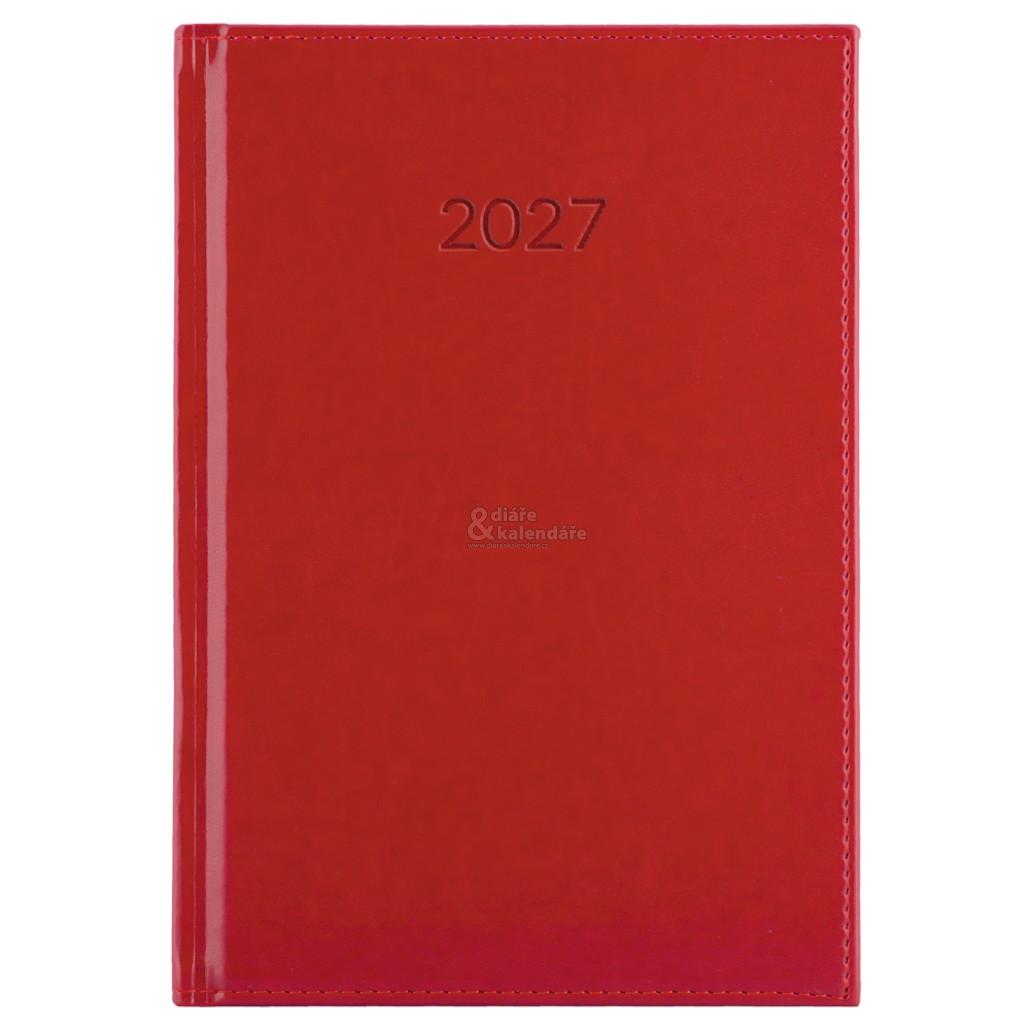 Diář LIBRA denní A5 2027 český - červená