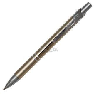 10 ks Kovové kuličkové pero Atul stříbro-zlaté