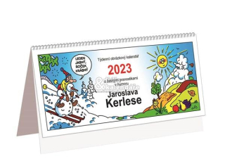 Stolní týdenní kalendář humor - KERLES, 2023