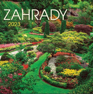 ZAHRADY, nástěnný kalendář 330x330 mm, 2023