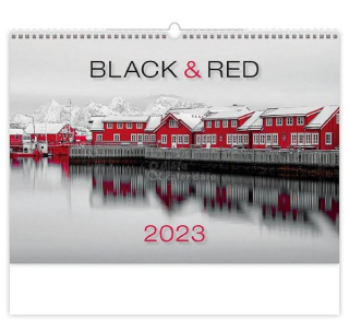 RED IN BLACK, 2023, nástěnný kalendář