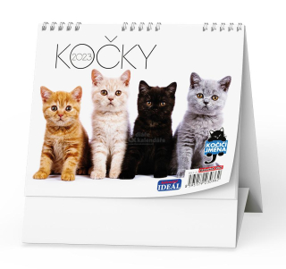 Stolní kalendář - IDEÁL - Kočky /s kočičími jmény/ 2023