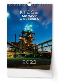 Nástěnný kalendář - Krásy Moravy a Slezska , 2023