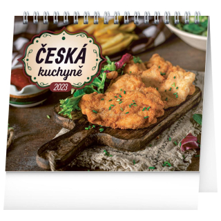 Stolní MINI týdenní kalendář ČESKÁ KUCHYNĚ, 2023